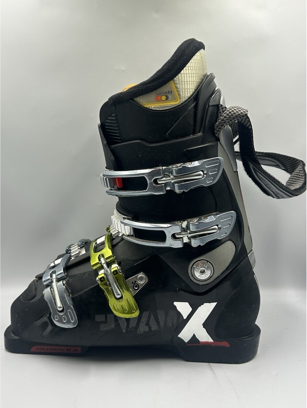 Salomon X-Wave 8 Alpine Ski Boots Mondo 26.5 Men’s US 8.5 EU 42 Black 4 Buckle